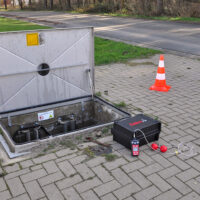 Pumpwerk in einem Abwasserschacht