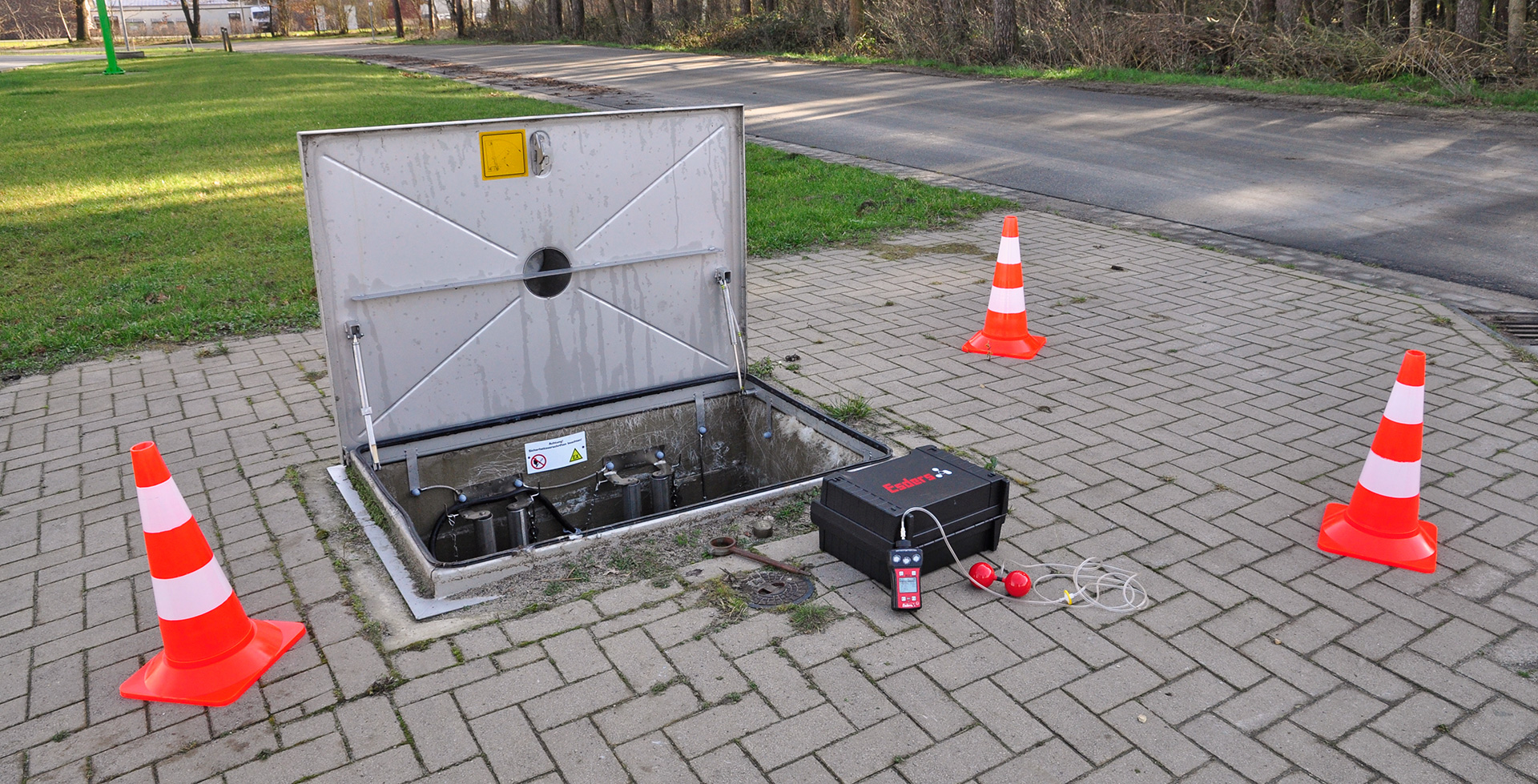 Pumpwerk in einem Abwasserschacht