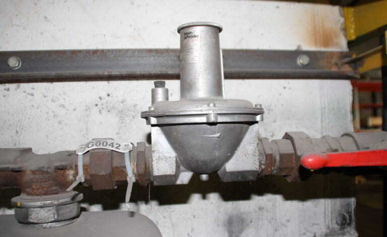Control de presión de tuberías de gas en plantas de gas
