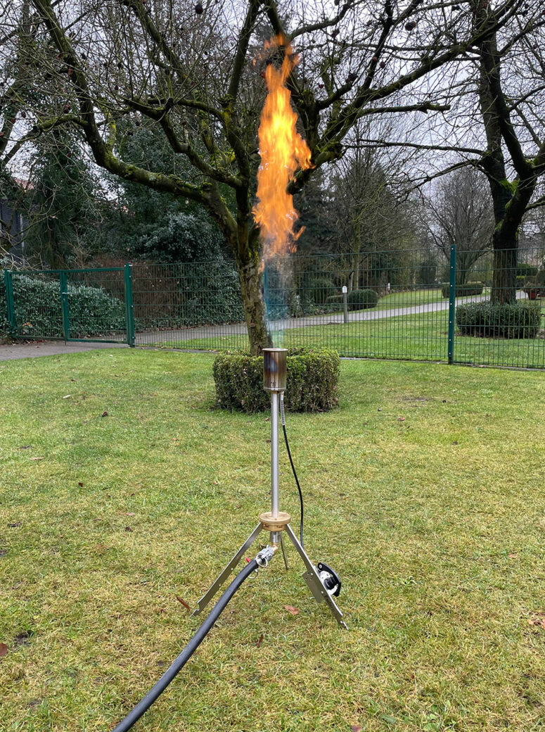 Antorcha de gas para la quema de metano