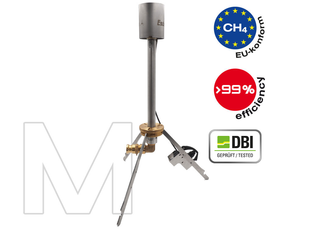 Mobile Gas Flare M – 99 per cent efficiency, complies with EU requirements