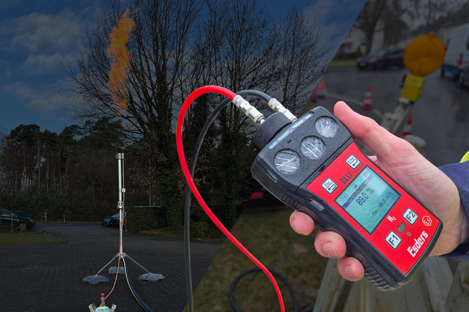 Combustión de hidrógeno de forma segura: Soluciones prácticas con OLLI H2 y la antorcha de gas portátil